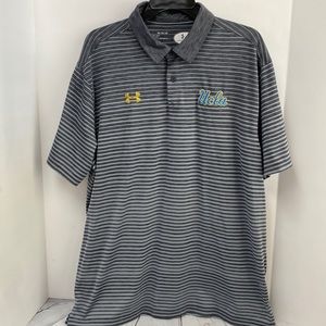 UCLA Under Armour polo gray stripe XL